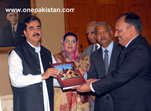 CHURCHES OF PAKISTAN' BOOK PRESENTED TO PRIME MINISTER SYED YUSUF RAZA GILANI